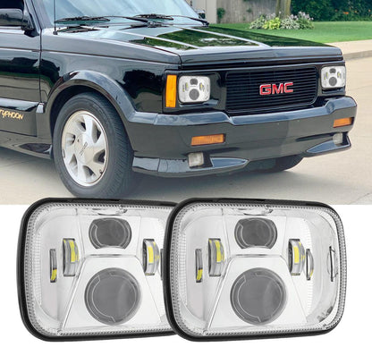 Lot de 2 110 W 7×6 éclairage LED phares pour GMC – vue 8 – NOVADOMIO