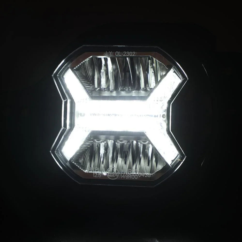 4 Inch LED Fog Lights avec blanc DRL pour Jeep Wrangler JL 2018-2021 – vue 5