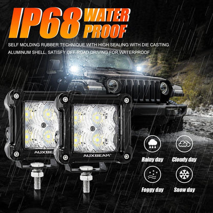 3″ 40 W projecteurs LED compacts Spot/Flood cadre multicolore avec faisceau électrique pour Jeep – vue 10 – NOVADOMIO