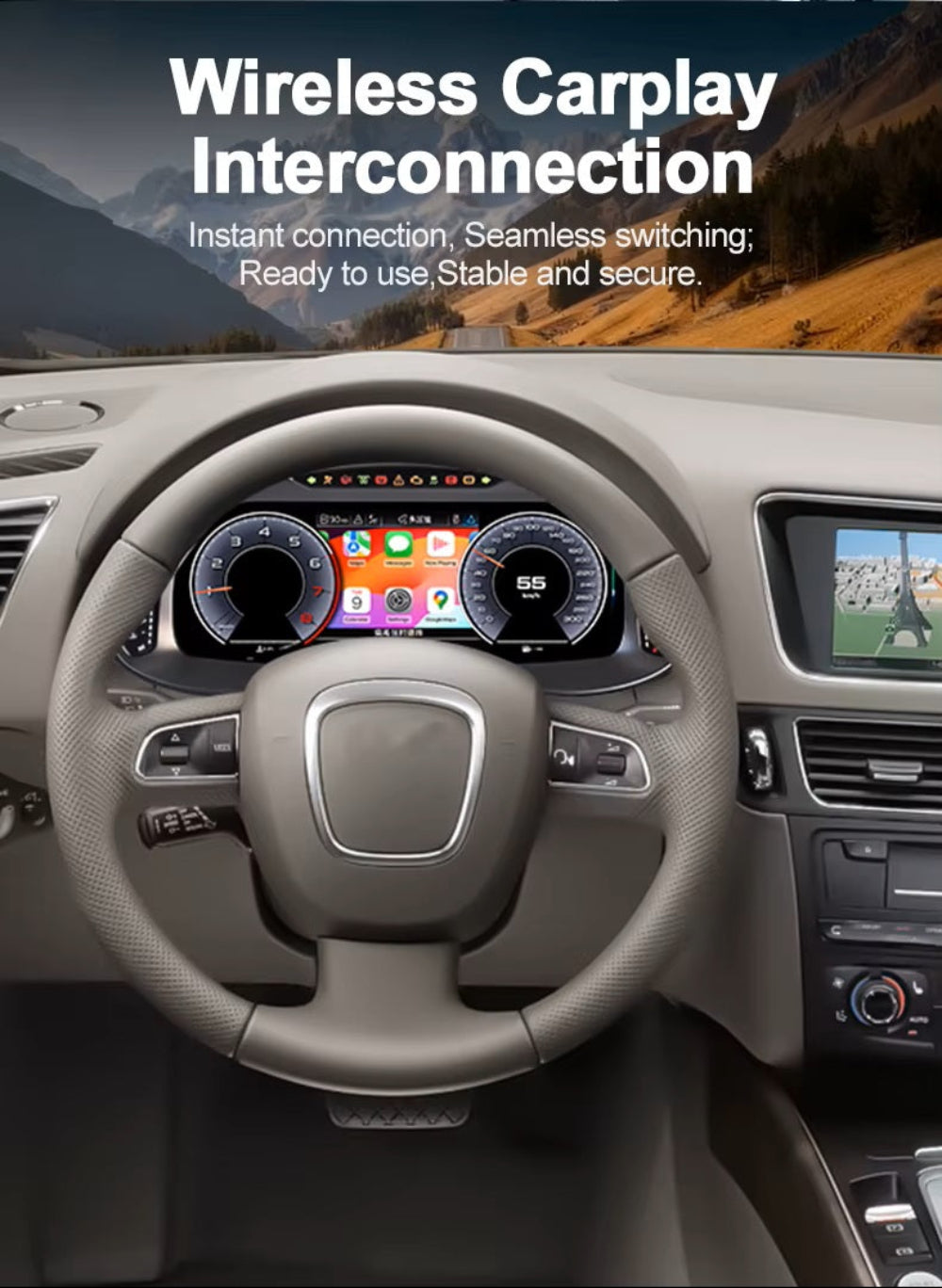 Virtual Cockpit Audi Q5 2009-2018 LCD 12,3″ – NOVADOMIO