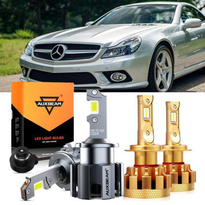 Kit d’ampoules LED feux de route/croisement pour Mercedes-Benz SL550 avec phares HID 2007–2008 – NOVADOMIO