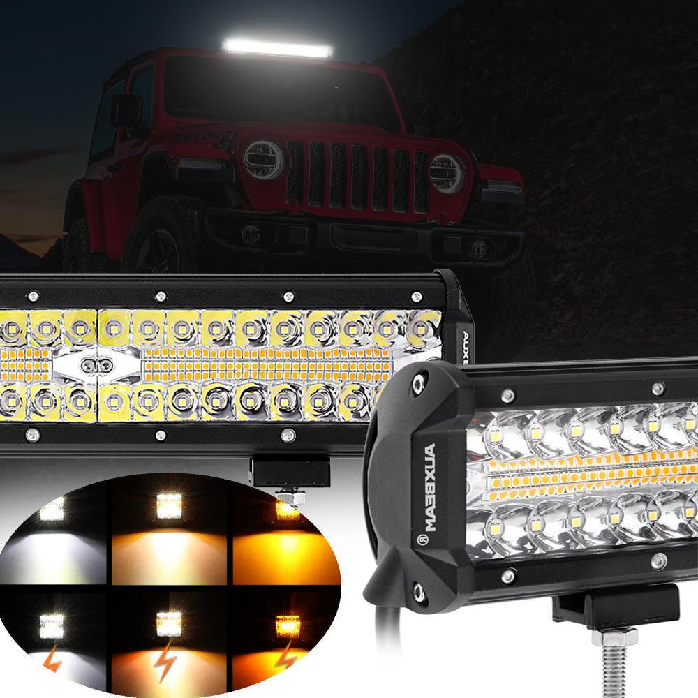 6 Modes série 3 Inch/4Inch/7Inch/12Inch/20Inch blanc&orange Barres LED – vue 23
