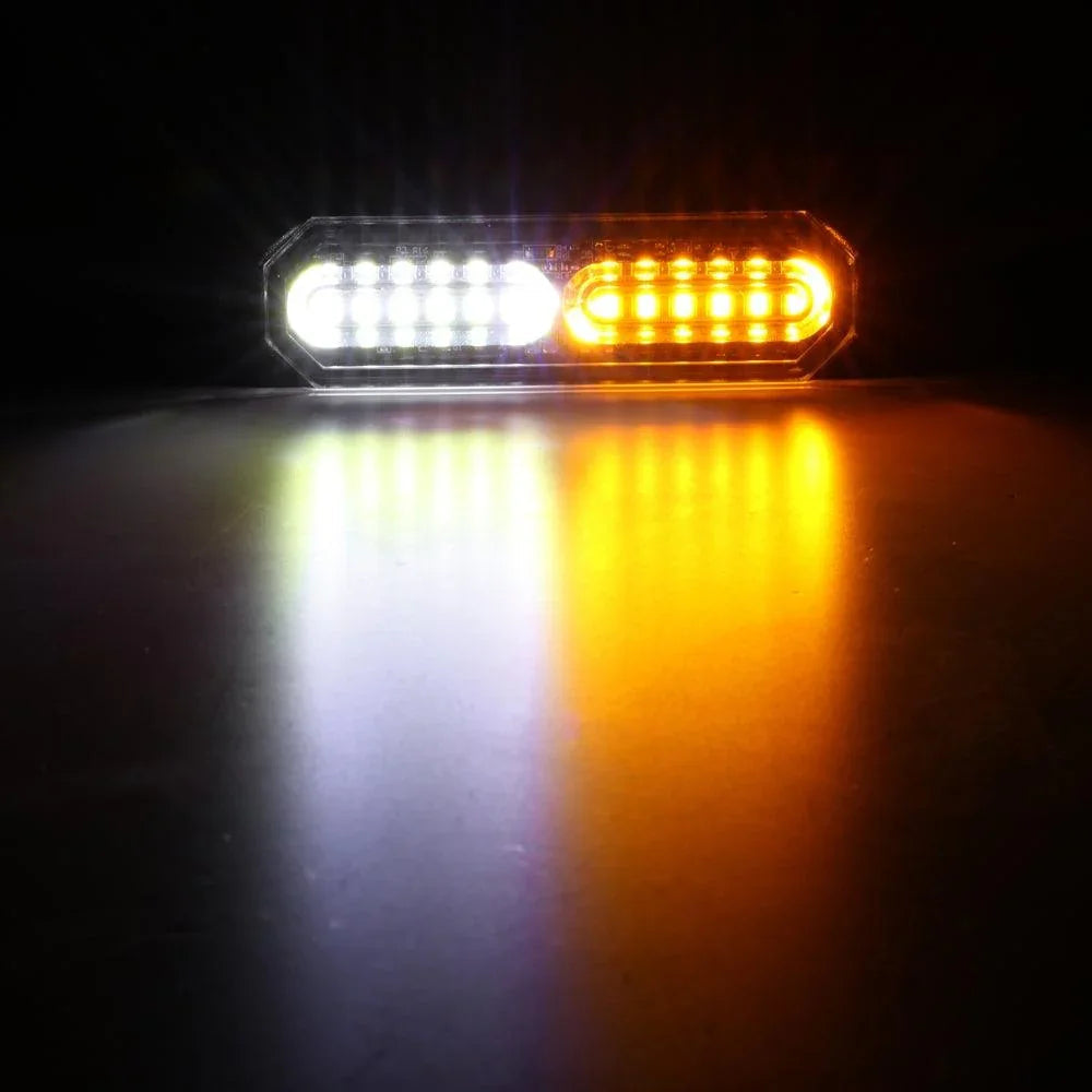 (4PSC/SET) 12LED Emergency Surface Mount Grill feu à éclats pour Trucks Vehicles ATV RV Cars Van – vue 8