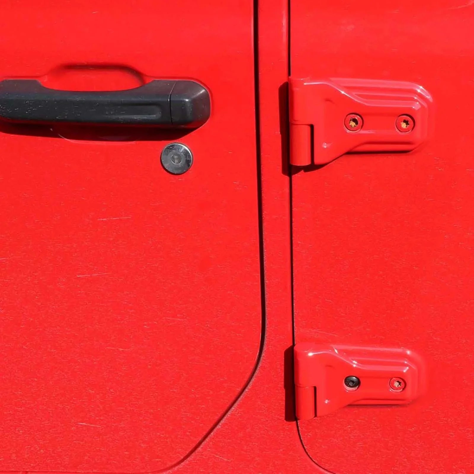 (8pcs/set) Door Hinge Shell pour Jeep Wrangler JL 2018-2022 (noir/ rouge/ Silver) – vue 4