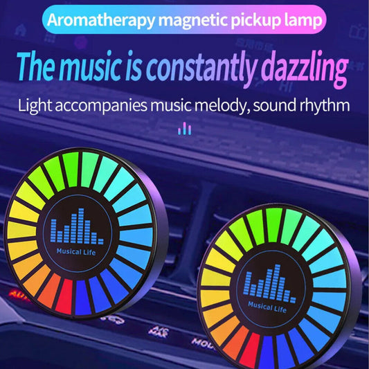 Lampe Led avec capteur de son de musique, lumière de rythme RGB pour voiture, lumière d'ambiance musicale 3D, nouvelle…