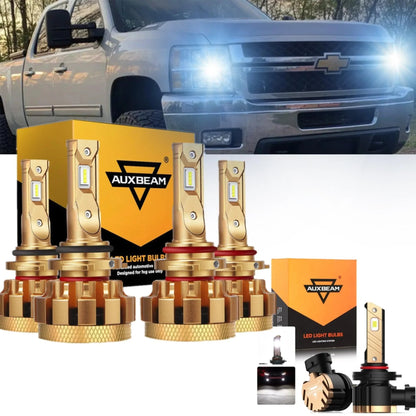 pour 2003-2006 Chevrolet Silverado 2500 HD F-16 Plus série CANbus intégré qualité automobile 14000LM Ampoules LED kit feux de