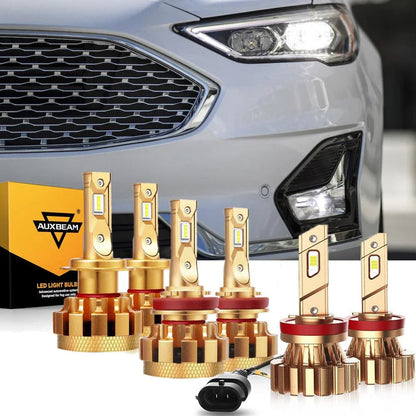 Kit d’ampoules LED feux de route/croisement F-16 Plus série CAN-bus intégré 14 000 lm pour Ford Fusion 2006–2017 – vue 16