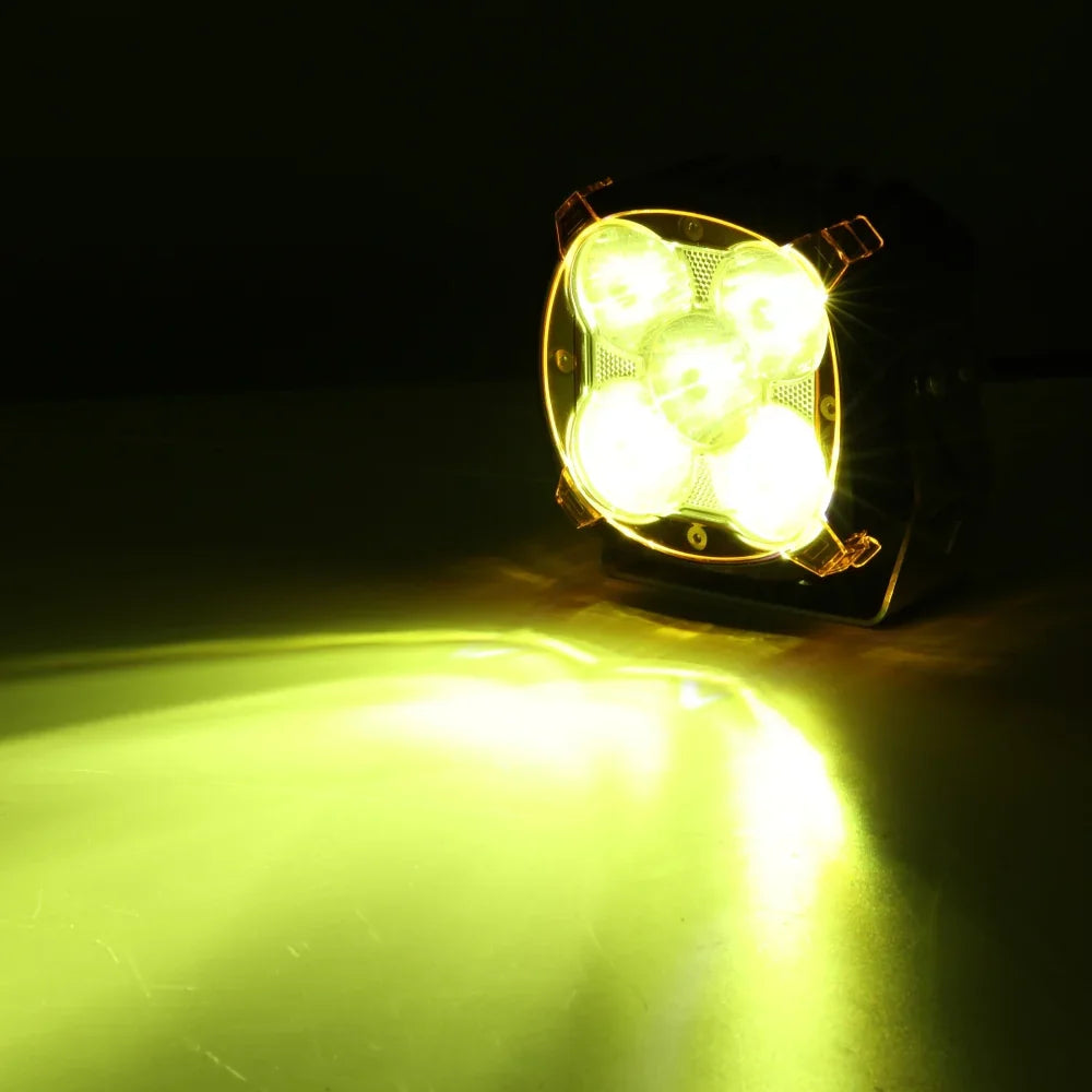 XP-ULTRA série 4.5 Inch faisceau longue portée Projecteurs LED compacts tout-terrain avec rétroéclairage orange – vue 6