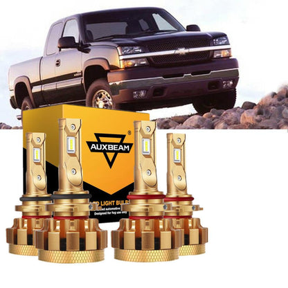Kit d’ampoules LED feux de route/croisement F-16 Plus série CAN-bus intégré 14 000 lm pour Chevrolet Silverado 1500 HD