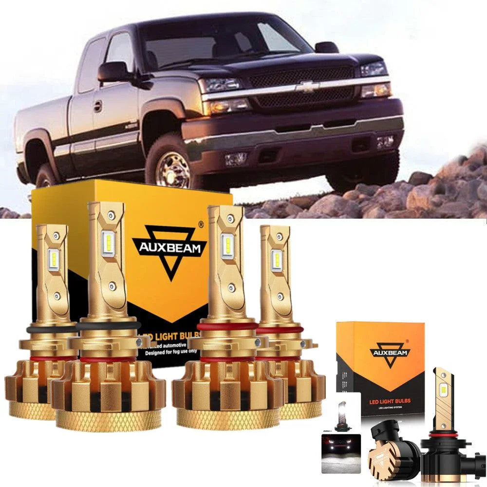 pour 2003,2005 2006 Chevrolet Silverado 1500 HD F-16 Plus série Built-in Canbus Automotive Grade 14000LM Ampoules LED High L…