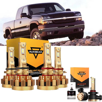 Kit d’ampoules LED feux de route/croisement F-16 Plus série CAN-bus intégré 14 000 lm pour 2003, 2005 2006 Chevrolet