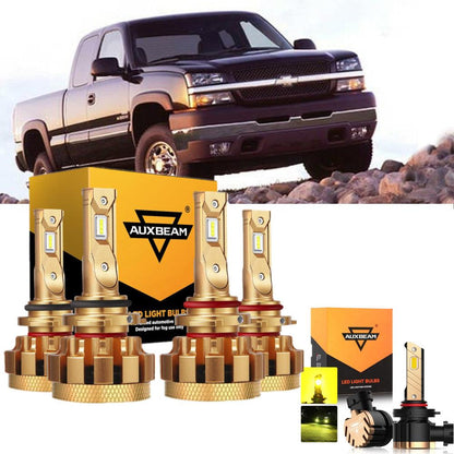 Kit d’ampoules LED feux de route/croisement F-16 Plus série CAN-bus intégré 14 000 lm pour 2003, 2005 2006 Chevrolet