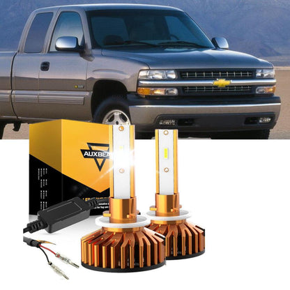 Kit d’ampoules LED feux de route/croisement F-16 Plus série CAN-bus intégré 14 000 lm pour Chevrolet Silverado 1500 2000–2002