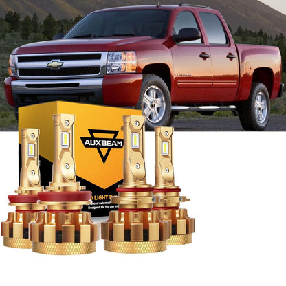 pour 2007-2015 Chevrolet Silverado 1500 F-16 Plus série CANbus intégré qualité automobile 14000LM Ampoules LED kit feux de