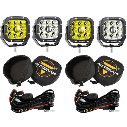 5 pouces 110W blanc/orange Spot Light Projecteurs LED longue portée pour Dodge Ram 1500/2500/3500 – vue 30 – NOVADOMIO