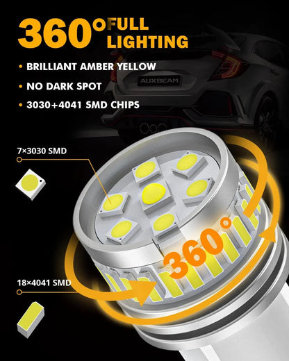 1157 BAY15D Ampoules LED pour recul, clignotants, stop et feux arrière 11W 4000LM 6500K blanc B1 série – 2 ampoules – vue 4