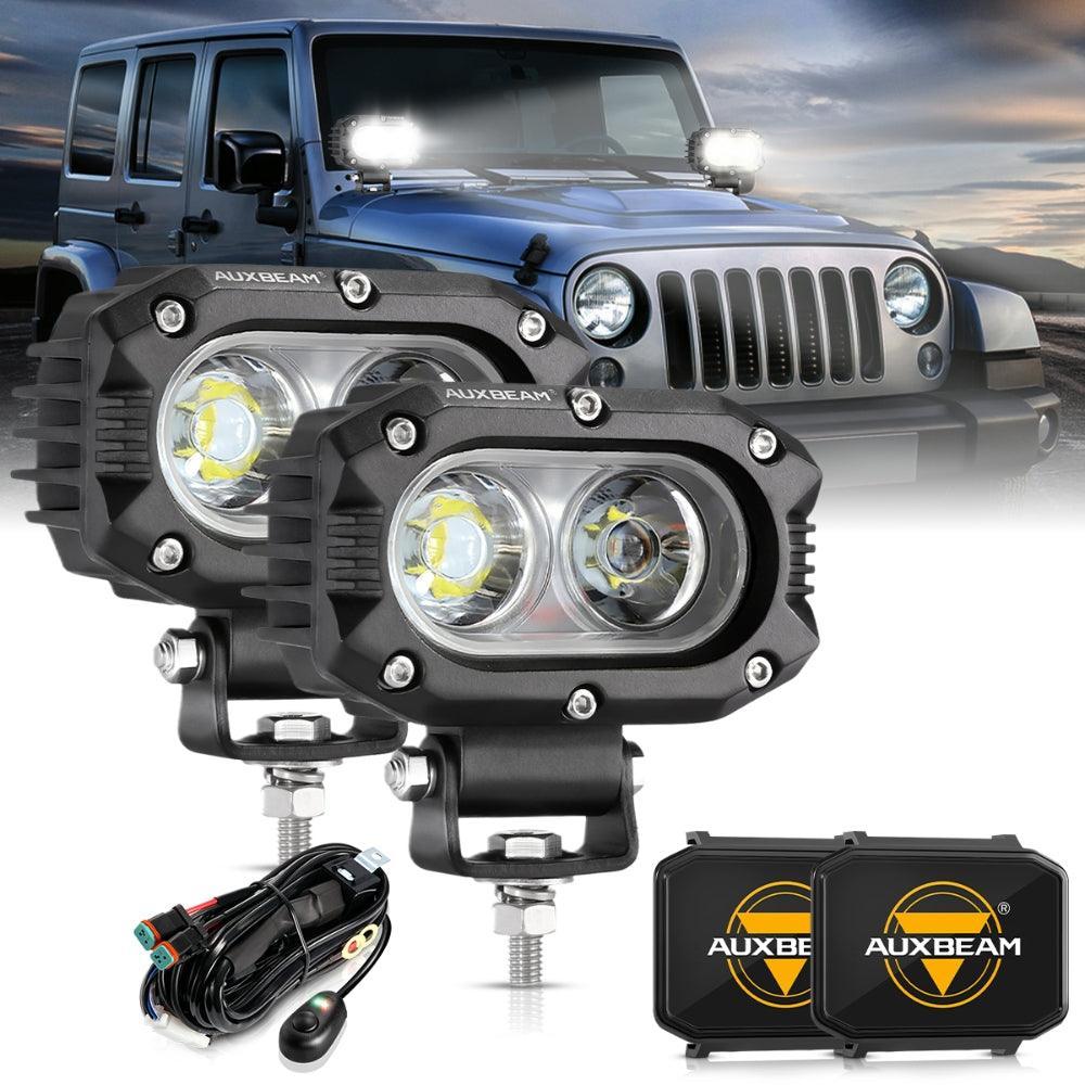R4 série | 4 Inch 60W faisceau large LED Pods Light blanc Driving Light – vue 11