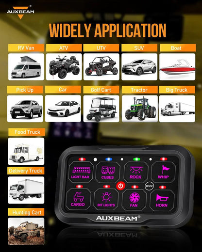 AR-800 Multifunction RGB panneau de commande avec commande Bluetooth & 47″ câble d’extension (Optional) pour Jeep – vue 7