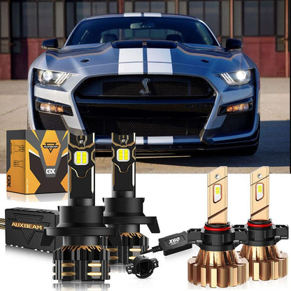 pour 2007-2012 Ford Mustang Shelby GT500 H13 Ampoules de phare LED – vue 21 – NOVADOMIO