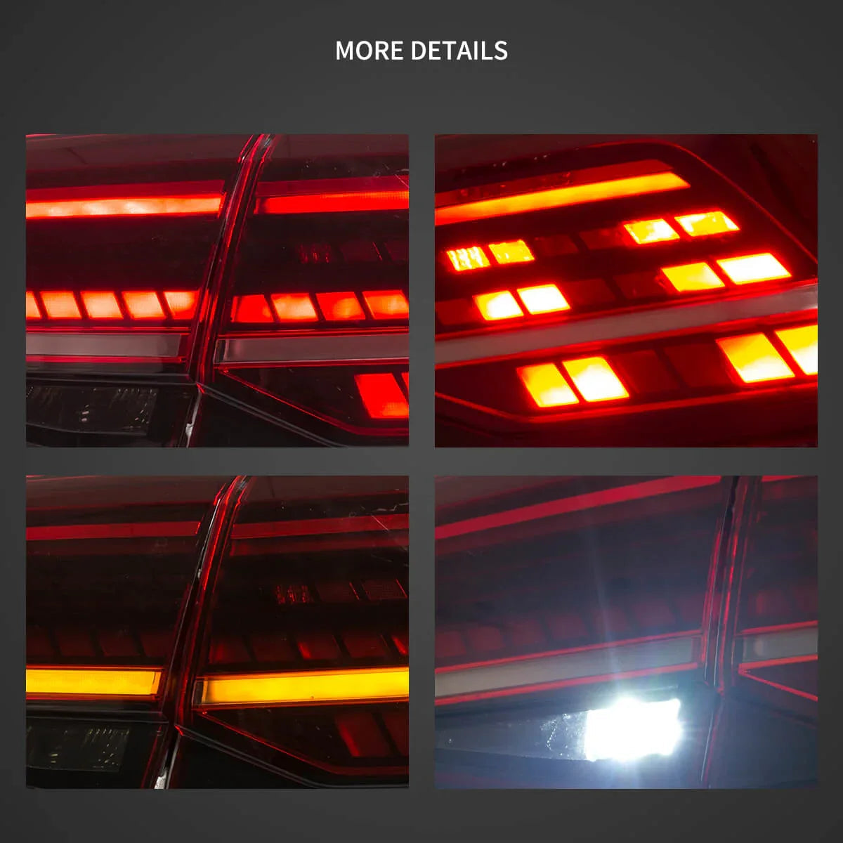LED bloc de feux arrière avec Sequential clignotant pour 2013-2021 Volkswagen Golf MK7 MK7.5 Hatchback – vue 7