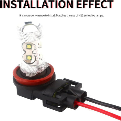 H11 LED phare Socket Male & Female Adapter faisceau électrique Connector pour phare/antibrouillard lot de 4 – vue 6