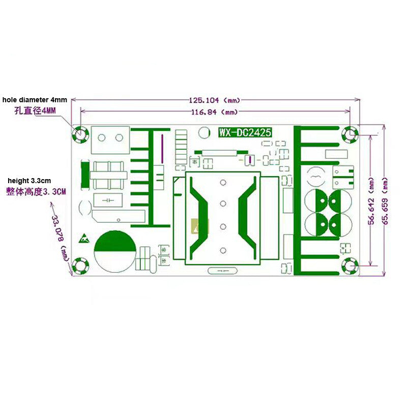 Carte d'alimentation à découpage DC24 V 220 W 9 A, module d'alimentation industrielle AC à DC – vue 4