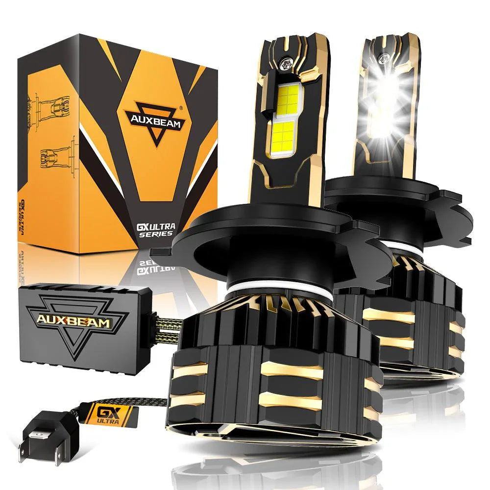 H4 Ampoules de phare LED 240W 40000LM GX-ULTRA série 6500K blanc froid – 2 ampoules