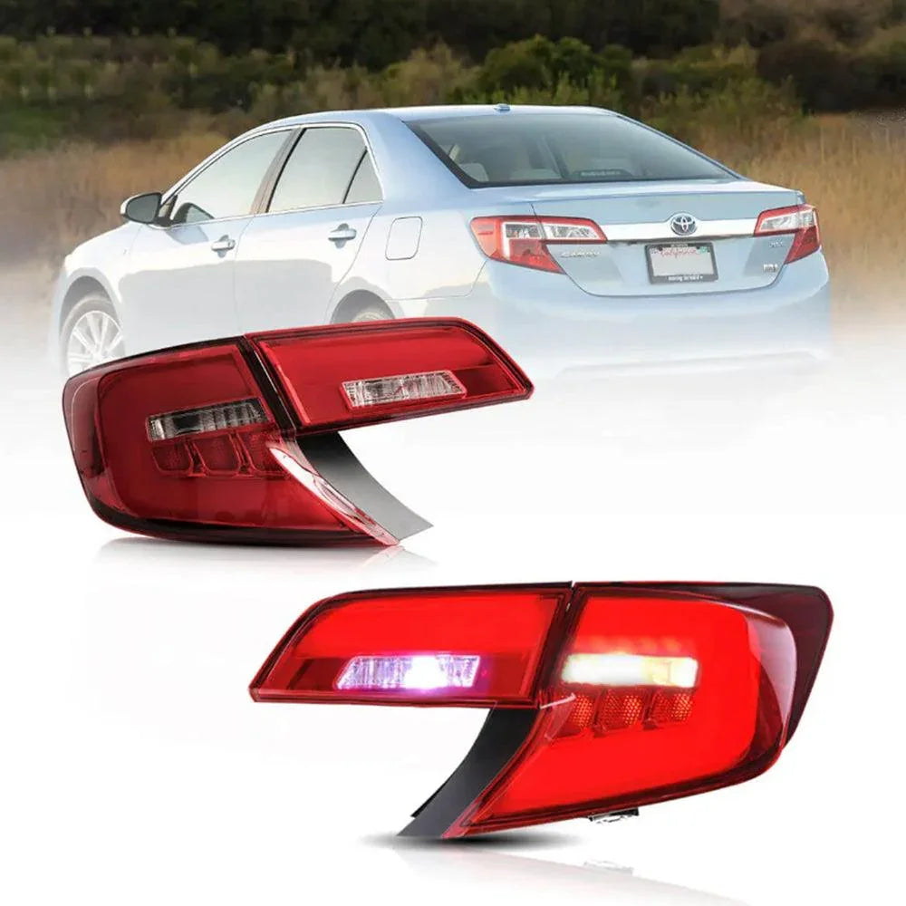 LED bloc de feux arrière avec orange clignotant pour 2012-2014 Toyota Camry XV50 Regular Models Pre-Facelift
