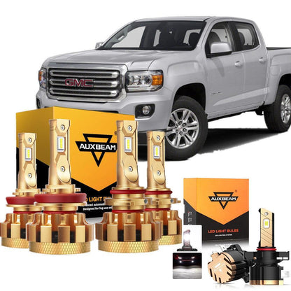 Kit d’ampoules LED feux de route/croisement F-16 Plus série CAN-bus intégré 14 000 lm pour GMC Canyon 2015–2019 – NOVADOMIO