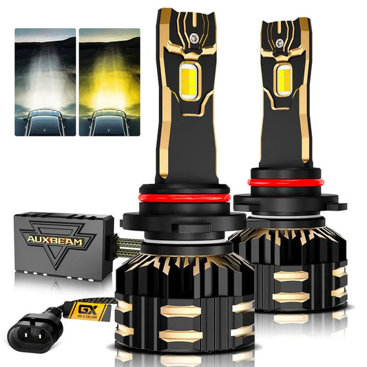 9012/HIR2 Ampoules de phare LED 110W 25000LM GX Bi-Color série High Power & Brightness bicolore à commutation – 2 ampoules