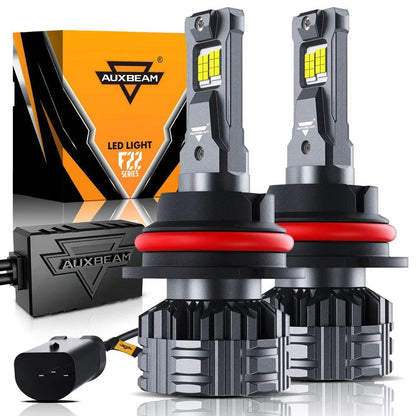 9007 Ampoules de phare LED 110W 24000LM F22 série haute luminosité 6500K blanc froid – 2 ampoules – NOVADOMIO