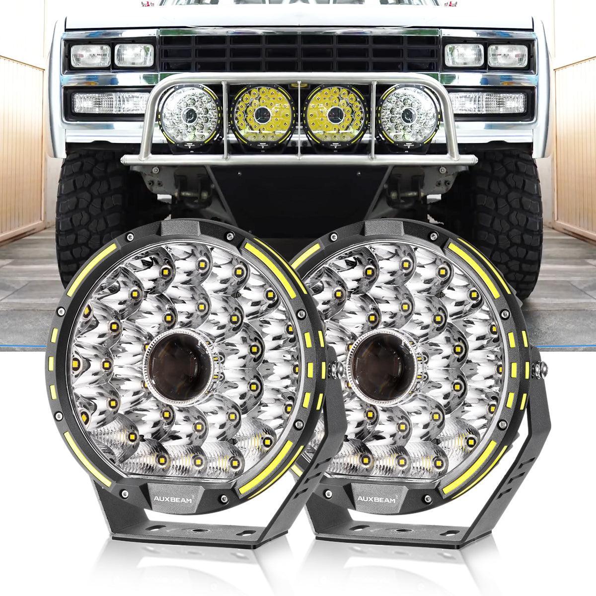 (2pcs/set) 9 INCH 270W 37776LM 360-PRO série Custom Lens Offroad LED Driving Lights pour Chevrolet