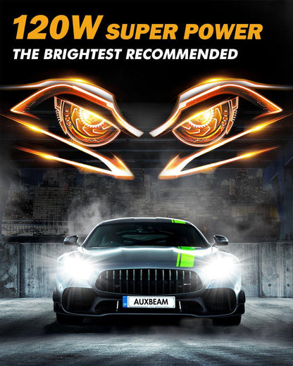 H1 Ampoules de phare LED 120 W 25 000 lm GX série Brightest 6 500 K blanc froid – 2 ampoules – vue 3 – NOVADOMIO