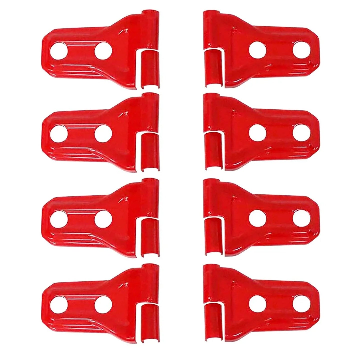 (8pcs/set) Door Hinge Shell pour Jeep Wrangler JL 2018-2022 (noir/ rouge/ Silver)