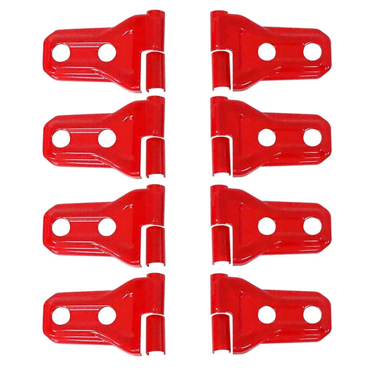 (8pcs/set) Door Hinge Shell pour Jeep Wrangler JL 2018-2022 (noir/ rouge/ Silver)