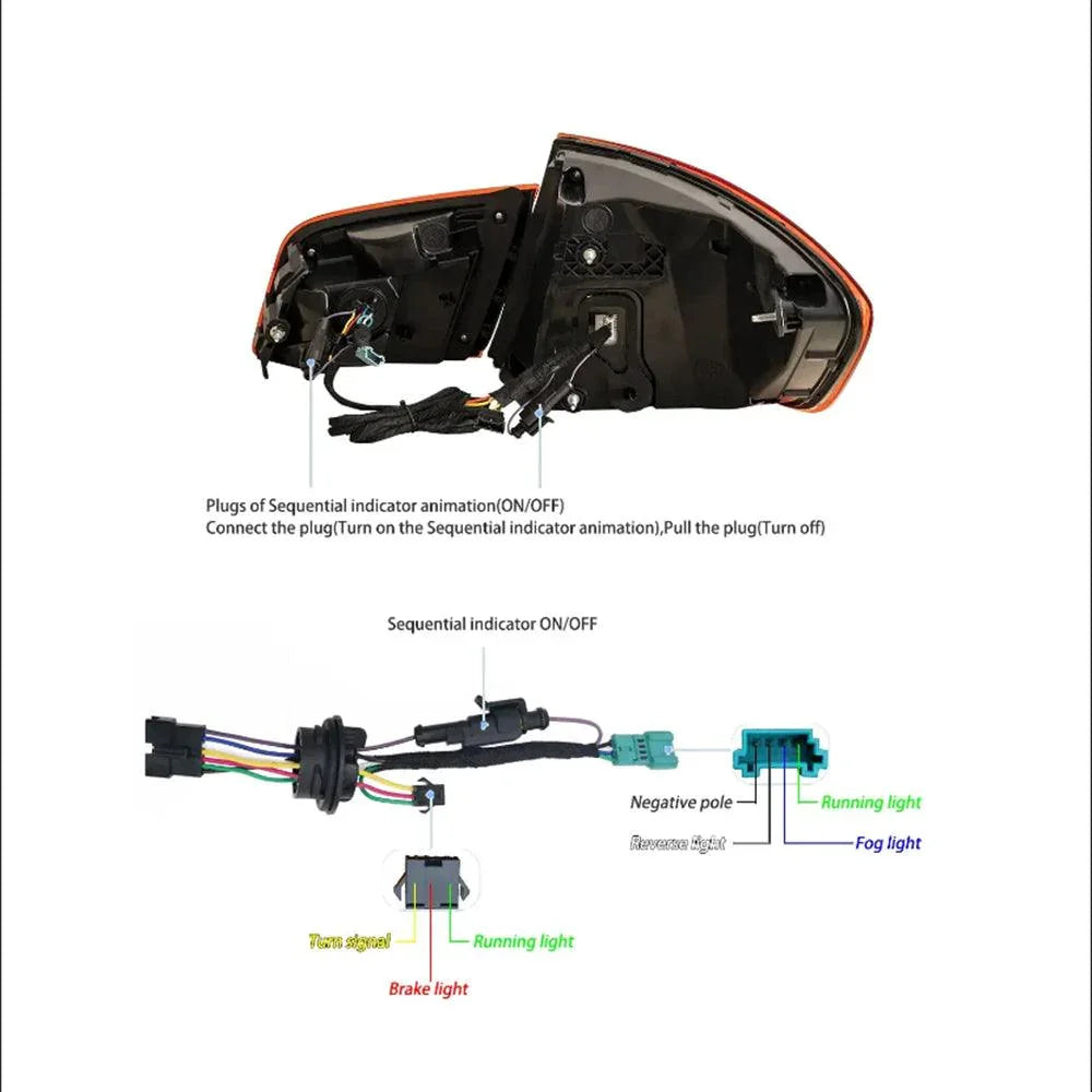 LED bloc de feux arrière avec Dynamic Welcome Light [CS Style] pour 2011-2017 BMW 5 série M5 6th Gen (F10 F18) – vue 6