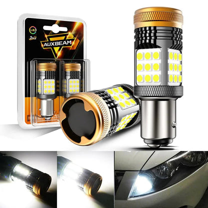 3157 7443 1157 1156 BAU15S blanc orange rouge LED clignotant DRL Brake Tail Reversing ampoules LED 56 W 600% haute luminosité