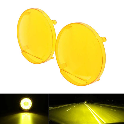 Lot de 2 9″ rond feu LED longue portée orange Cover cache de protection – NOVADOMIO