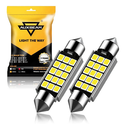 41 mm 578 211-2 212-2 214-2 1.61″ Festoon LED intérieur/plafonnier/lecture/éclairage de plaque ampoules 2.7 W 500 LM 6 500 K