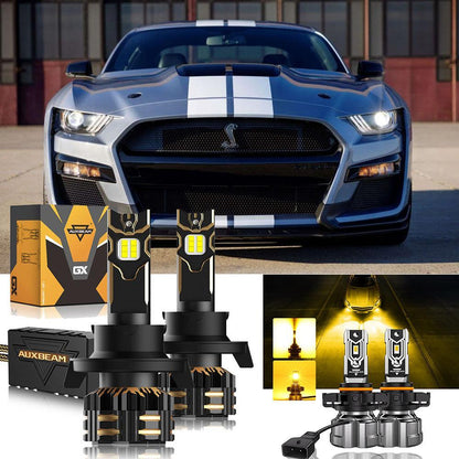 pour 2007-2012 Ford Mustang Shelby GT500 H13 Ampoules de phare LED – vue 24 – NOVADOMIO