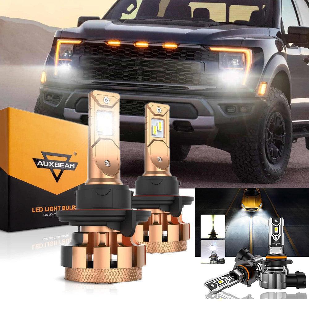 pour 2004-2014 Ford F150 F-16 Plus série H13 Built-in Canbus Automotive Grade 14000LM Ampoules LED High Low Beam Bundle