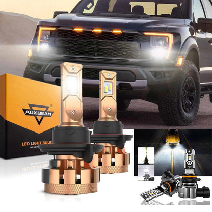 Kit d’ampoules LED feux de route/croisement F-16 Plus série H13 CAN-bus intégré 14 000 lm pour Ford F150 2004–2014