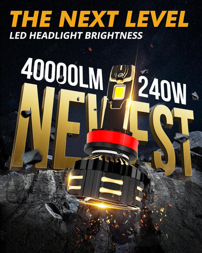 GX-ULTRA série 40 000 lm 240 W Ampoules de phare LED 6 500 K blanc froid – vue 3 – NOVADOMIO