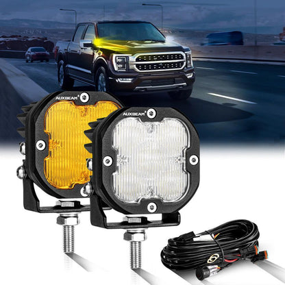 3″ 80 W 9 600 lm projecteurs LED compacts blanc&orange pour Ford – vue 24 – NOVADOMIO