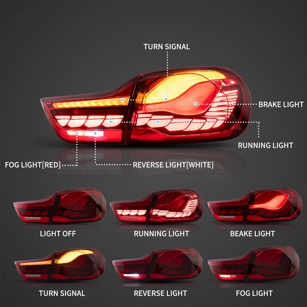 LED bloc de feux arrière avec GTS Style pour 2014-2020 BMW 4 série/M4 – vue 3