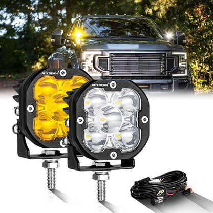 3″ 80 W 9 600 lm projecteurs LED compacts blanc&orange pour Ford – vue 16 – NOVADOMIO