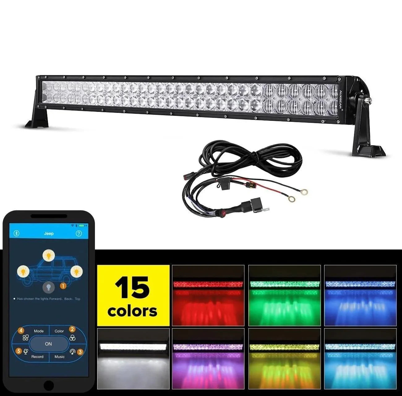 V-série RGB Color Changing Off Road Barres LED