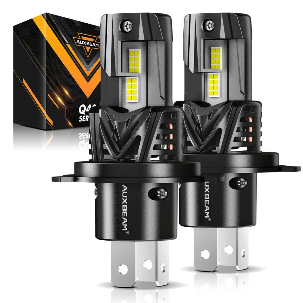 H4/9003 Ampoules de phare LED Q40 série Ultra-haute luminosité 120W 30000LM 6500K blanc froid – 2 ampoules
