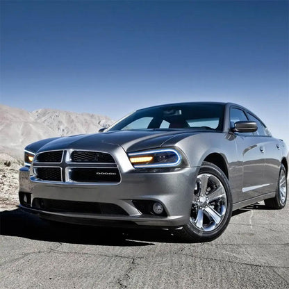 LED bloc optique avant RGB projecteur double faisceau noir pour 2011–2014 Dodge Charger (LD) – vue 11 – NOVADOMIO