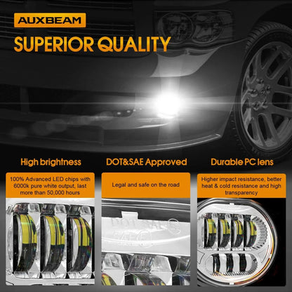 Lot de 2 63 W chromé LED antibrouillard pour Dodge Durango Dodge Ram 1500/2500/3500 – vue 2 – NOVADOMIO